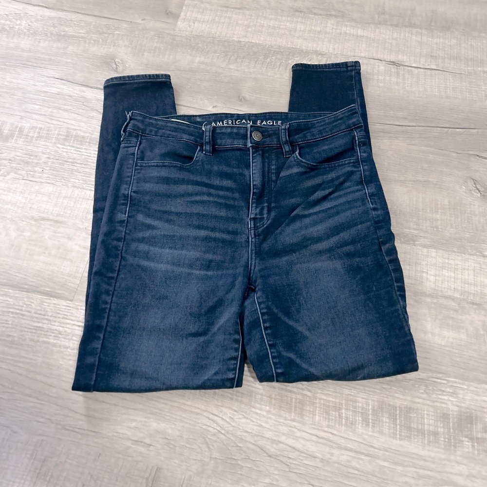 American Eagle Dark Wash Stretch Skinny Jeans 🖤💙